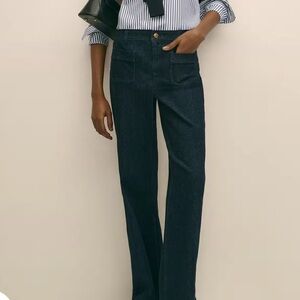 Brooks Brothers Dark Blue Flare Jeans - current season!